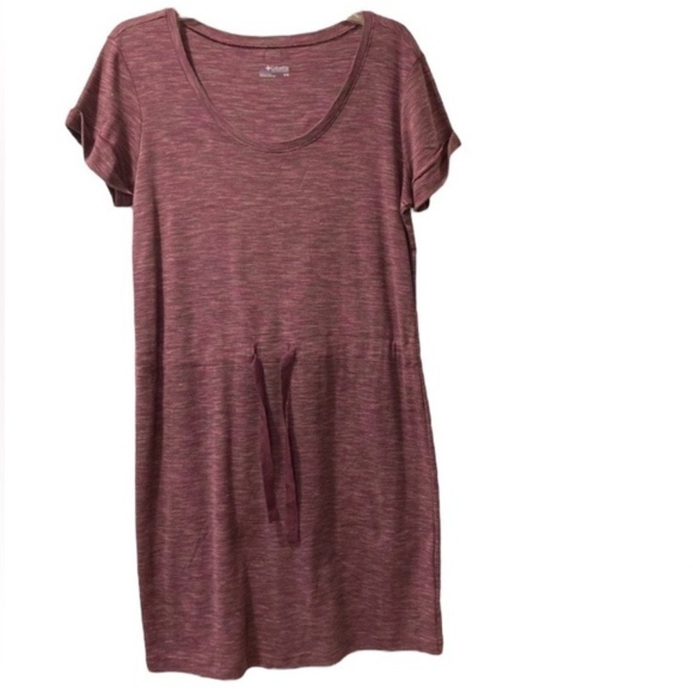 Columbia T-Shirt Dress with Drawstring Waist Purple - Med NWT - Picture 1 of 9